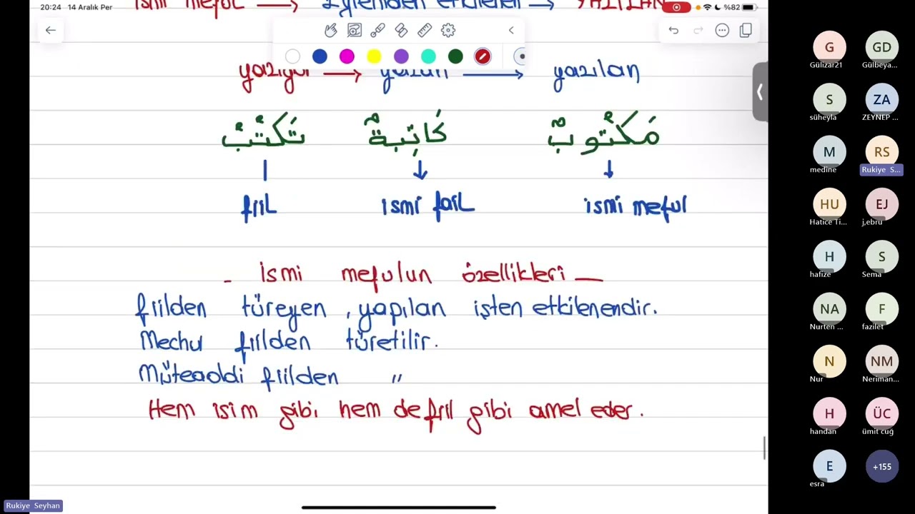 Orta Seviye İsmi Meful (6.Ders)