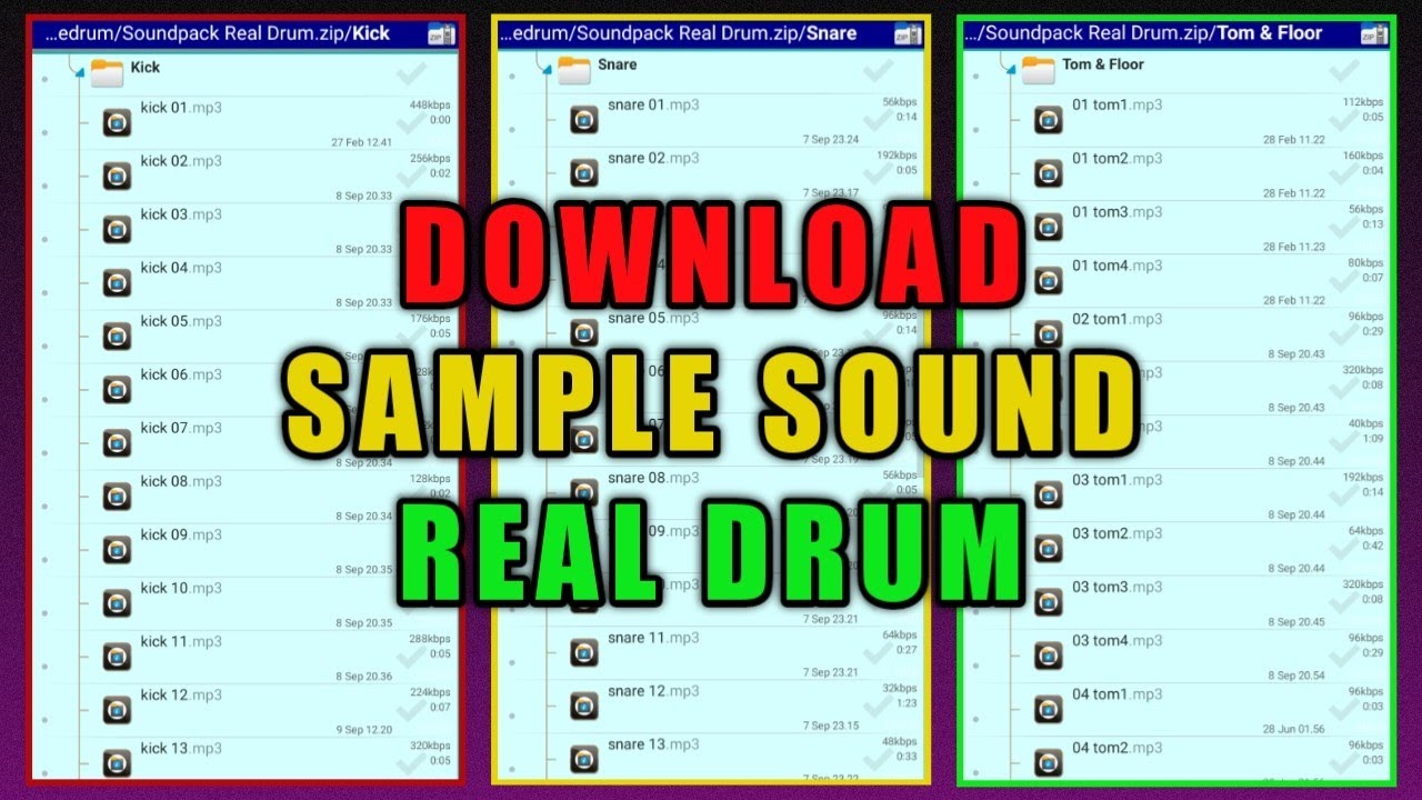 Download Sample Sound Real Drum | Sampling Drum Soundpack