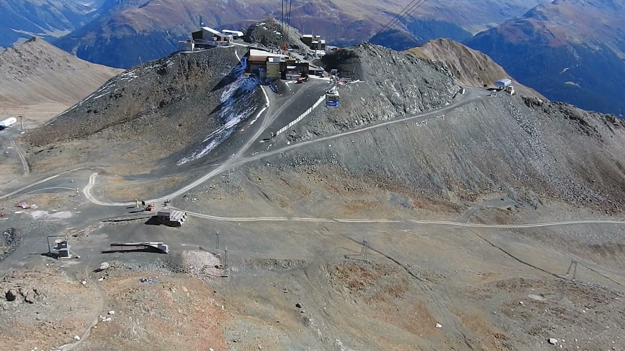 Mit der Parsennbahn  von Davos auf 2800m.