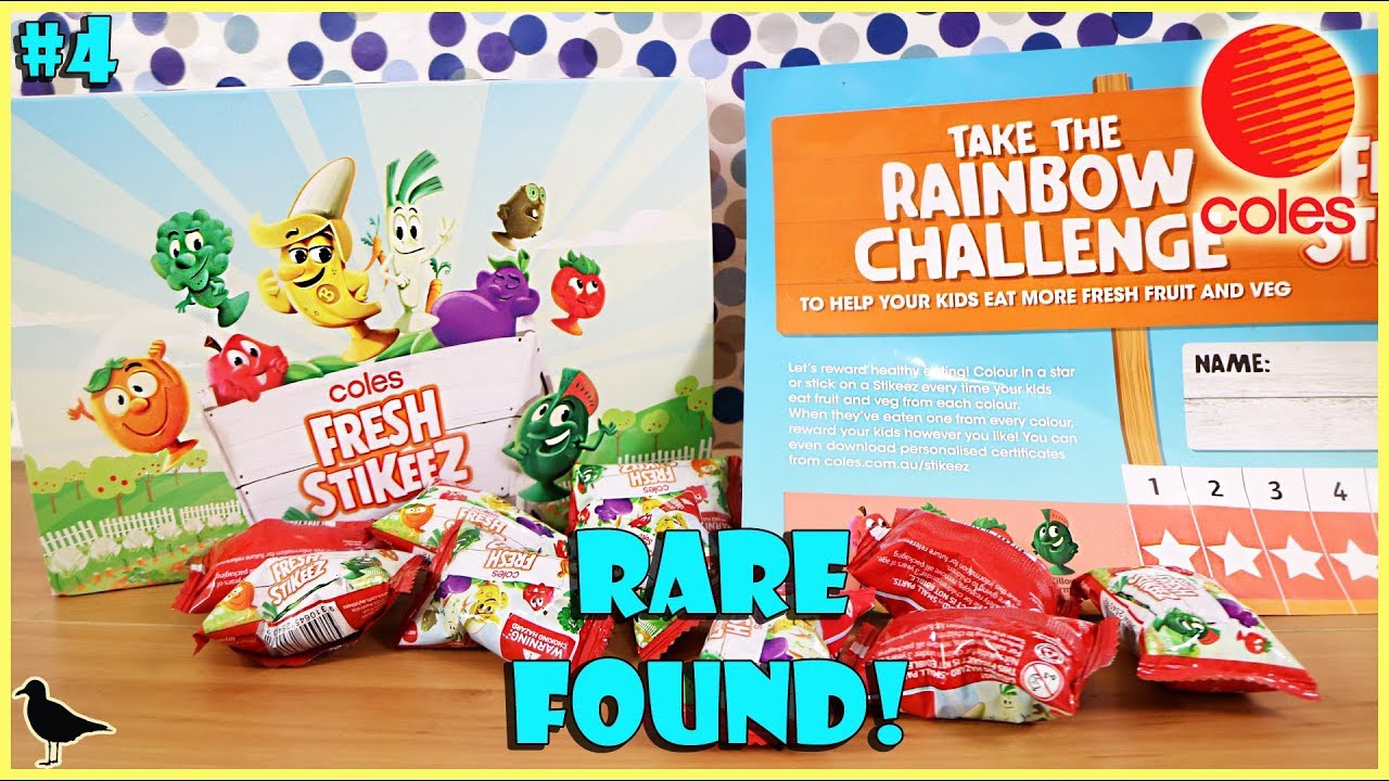 Coles Fresh Stikeez Opening #4 Rare Found & Poster! | Birdew Reviews