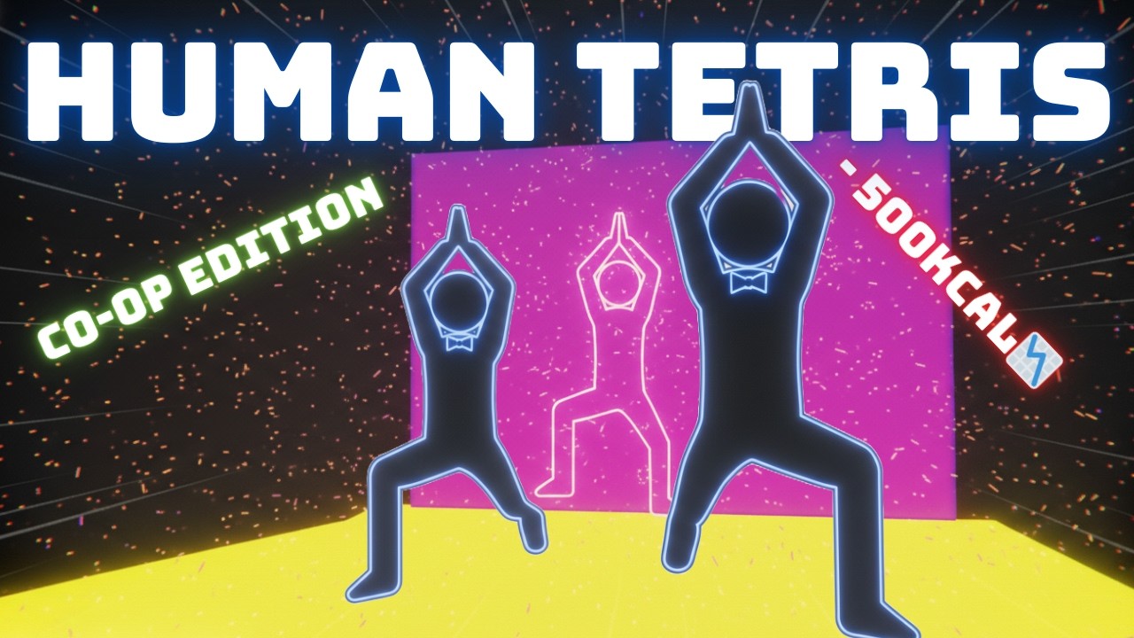 HUMAN TETRIS 2 Players Interactive Warmup - Immersive Pulse