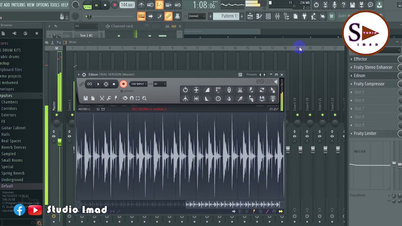 i9a3 chaabi fl studioايقاع شعبي محترف ديال الاستوديو