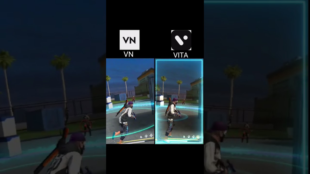 Which one is best 🔥// VN vs VITA, ff edit tutorial, lobby edit ff #shorts