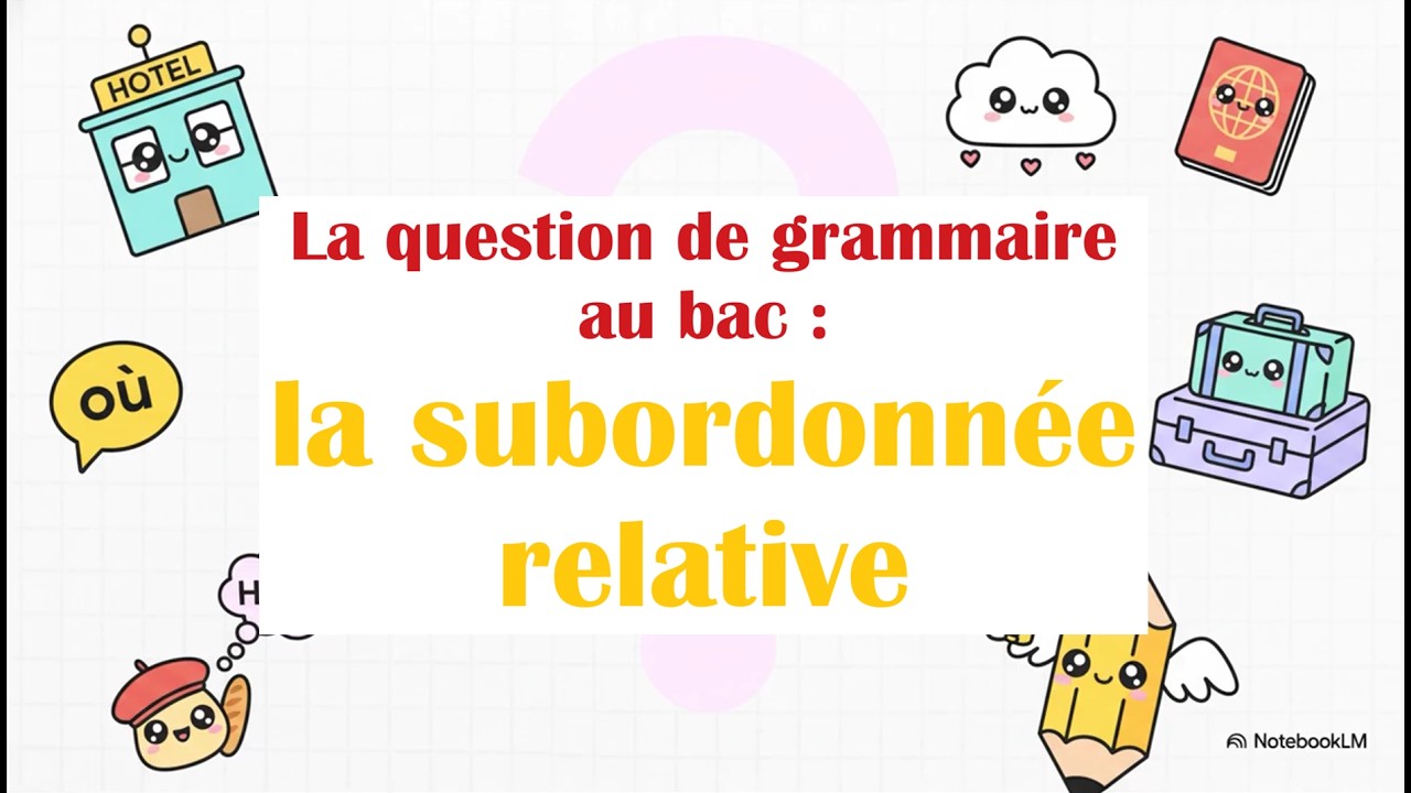 La question de grammaire au bac : la subordonnée relative ✅ #propositionsubordonnéerelative #1ère