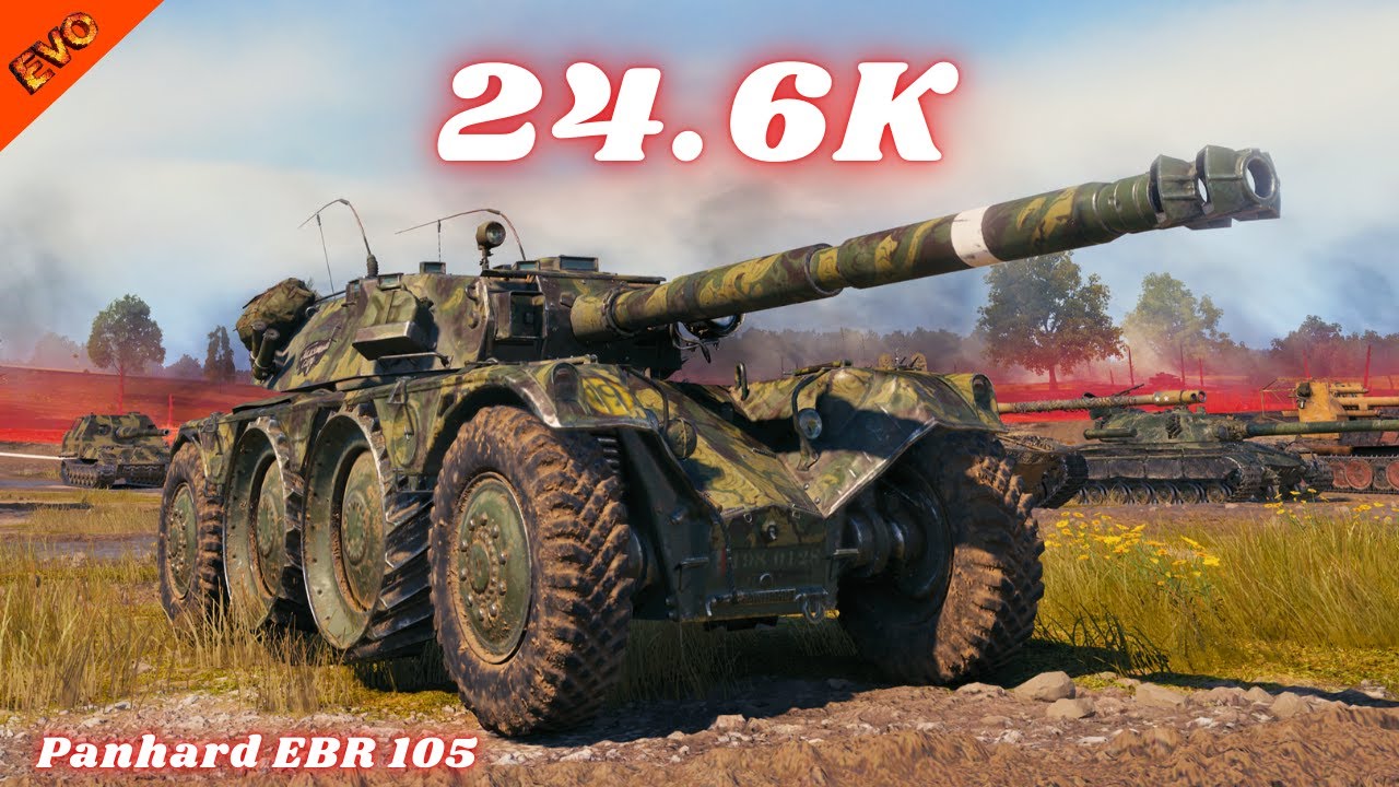 Panhard EBR 105  24.6K Spot Damage | Mir Tankov | World of Tanks