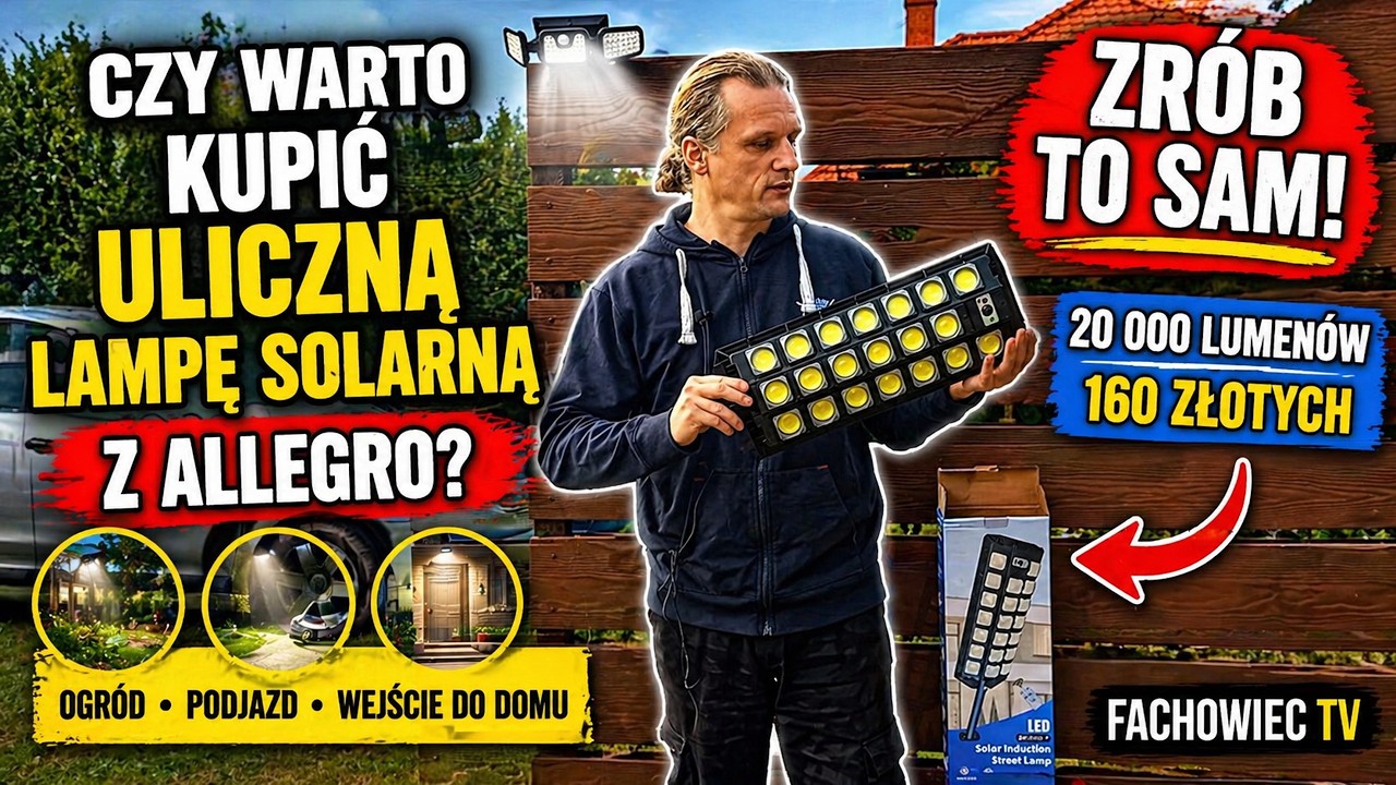 Czy warto kupić uliczną lampę solarną z allegro do oświetlenia ogrodu, podjazdu i wejścia do domu?