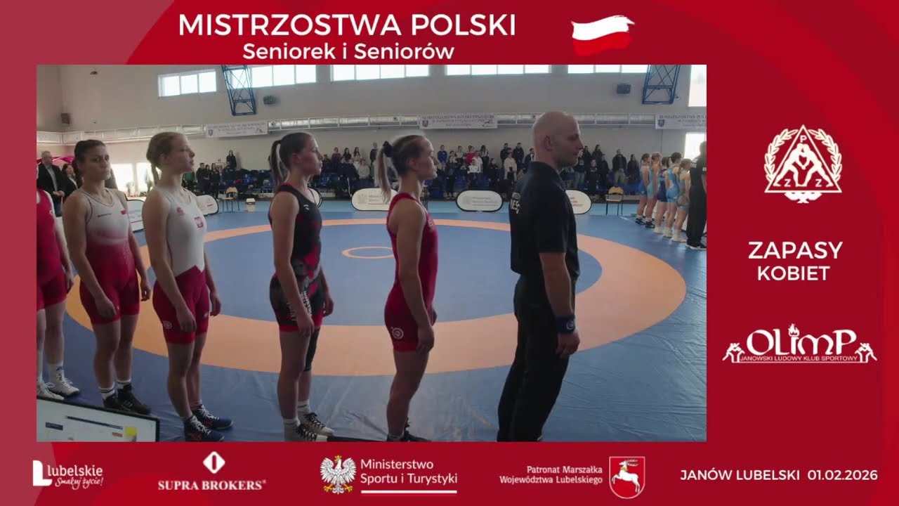 ZAPASY - XXVIII Mistrzostwa Polski kobiet - Janów Lubelski 2026. FINAŁY.