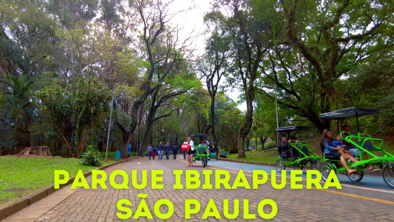 Ibirapuera Parque, S&Atilde;O PAULO, Brazil Virtual Walking Tour (4K)