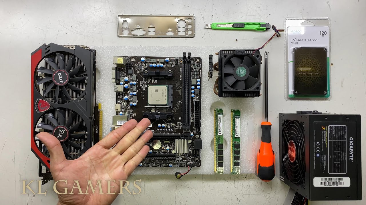 AMD Athlon X4 860K FM2 plus A68HM-E33 V2 MSI GTX770 2GDDR5 Gaming PC Build