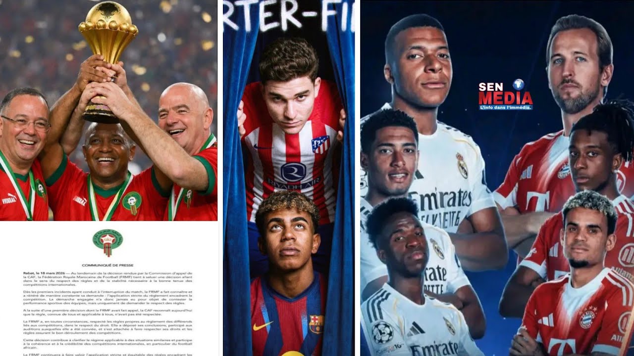 🚨Nouveau Communiqué du Maroc qui accepte maintenant d'organiser la Can féminine - Real Madrid Bayern