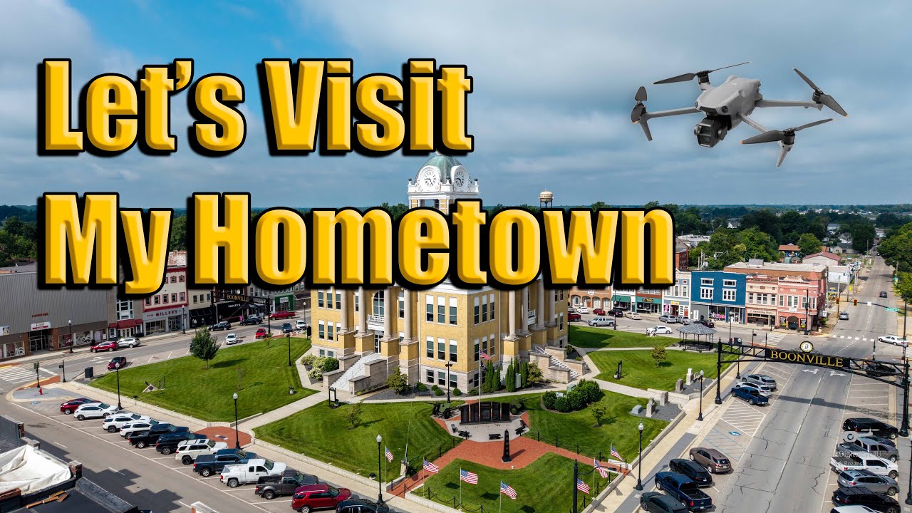 Drone Flying Boonville Indiana - My Hometown