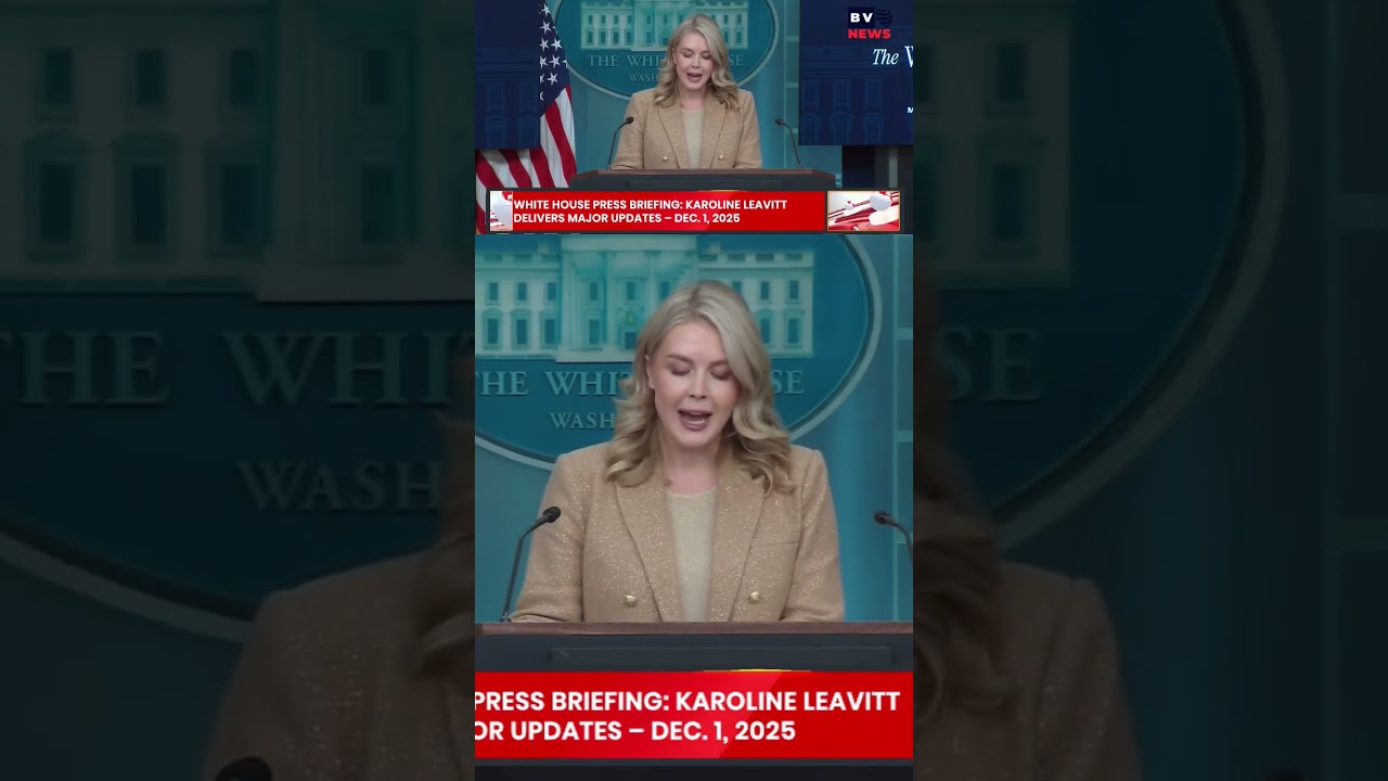 WHITE HOUSE PRESS BRIEFING #whitehousenews #pressbriefing #karolineleavitt #bvnews