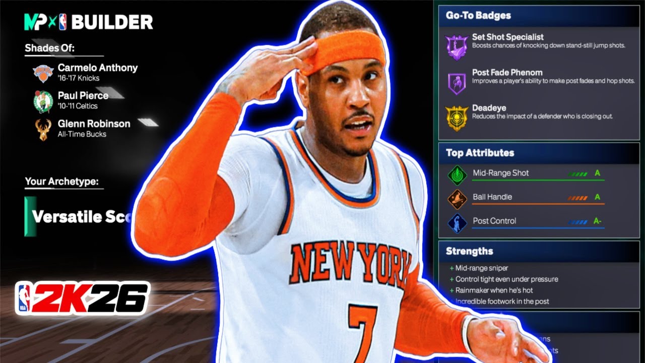 Best *KNICKS* CARMELO ANTHONY BUILD in NBA 2K26