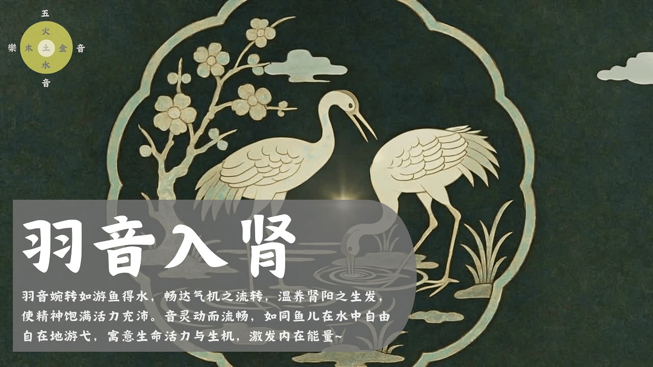 羽音入肾 - 音律婉转如游鱼得水，畅达气机之流转～