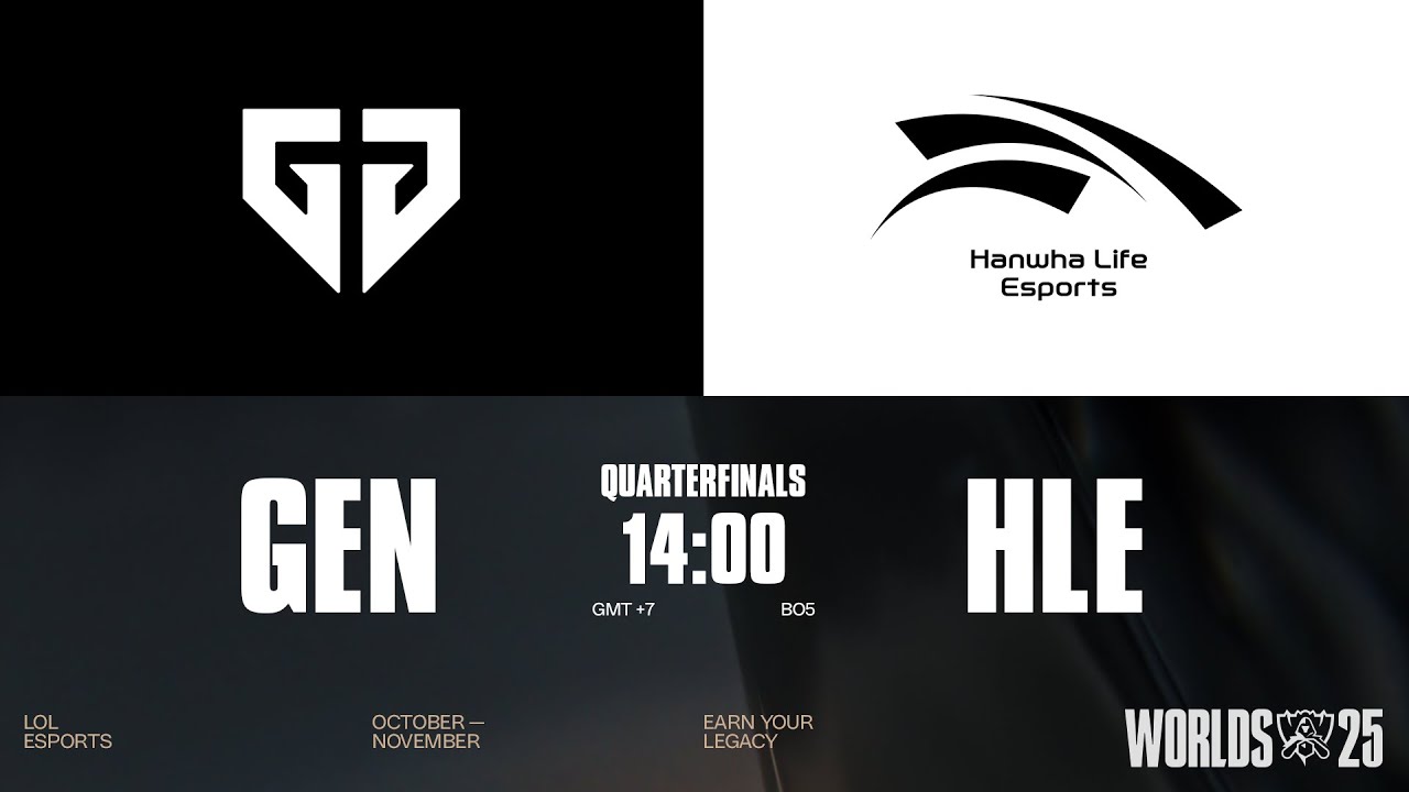 [TH] GEN vs HLE | Worlds 2025 | Knockout Stage - Quarterfinals