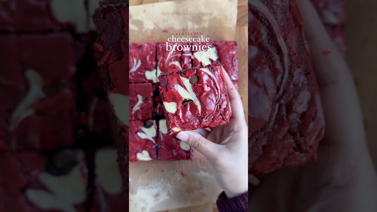Red velvet cheesecake brownies
