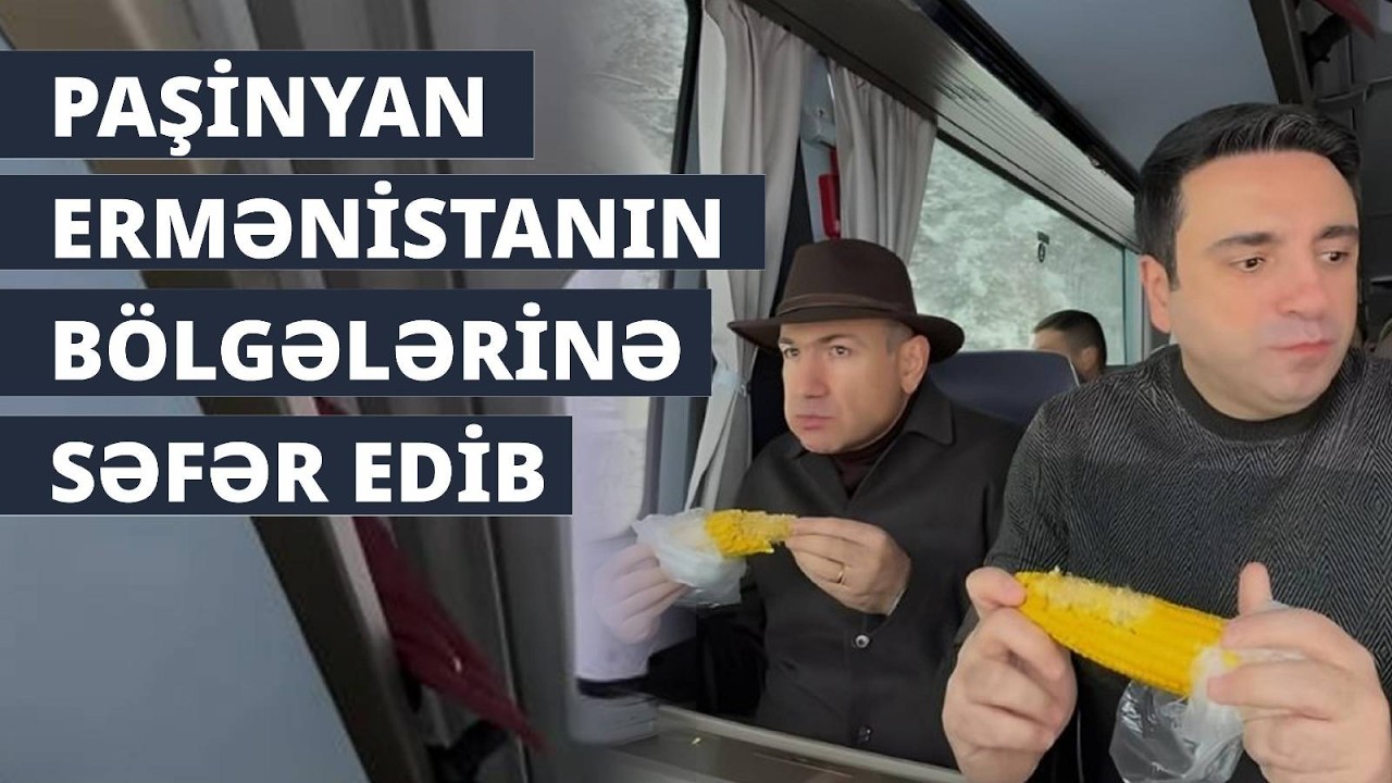 Paşinyan Ermənistanın bölgələrinə səfər edib, sakinlərlə oyunlar oynayıb