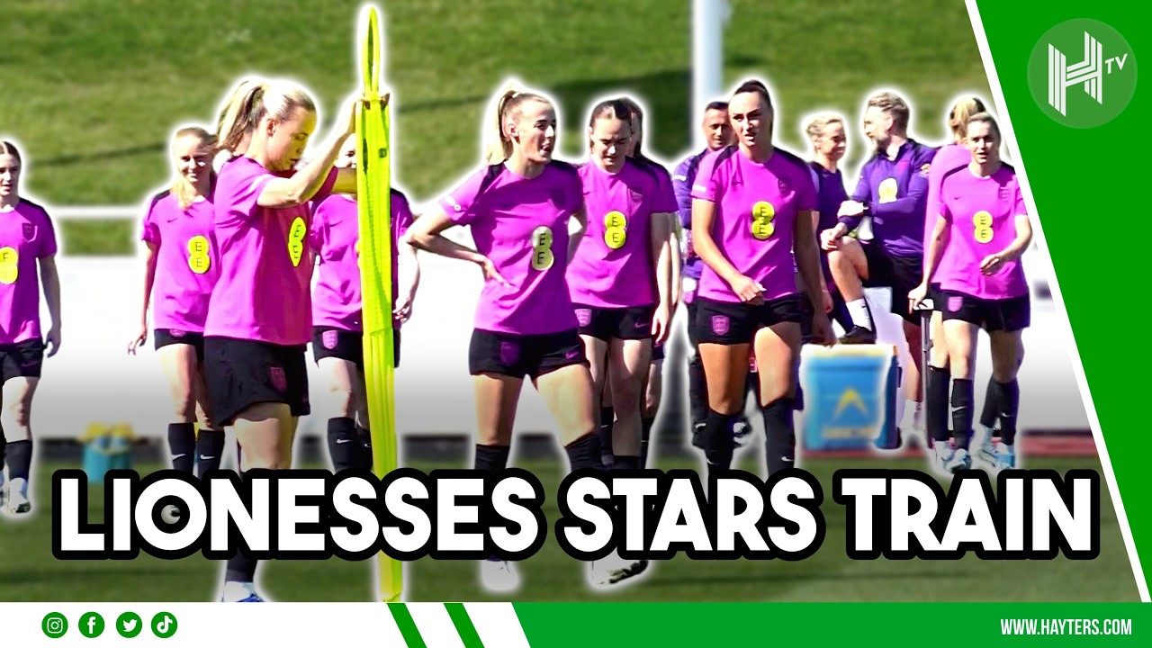 Alessia Russo, Chloe Kelly & co STAR in Lionesses training