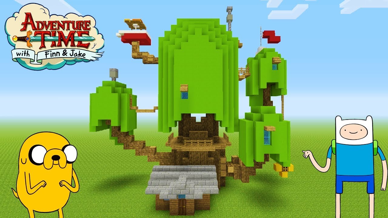 Minecraft: How To Make Finn and Jakes Tree House 