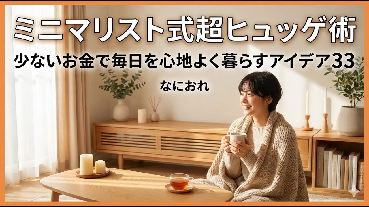 ミニマリスト式超ヒュッゲ術  少ないお金で毎日を心地よく暮らすアイデア33   なにおれ