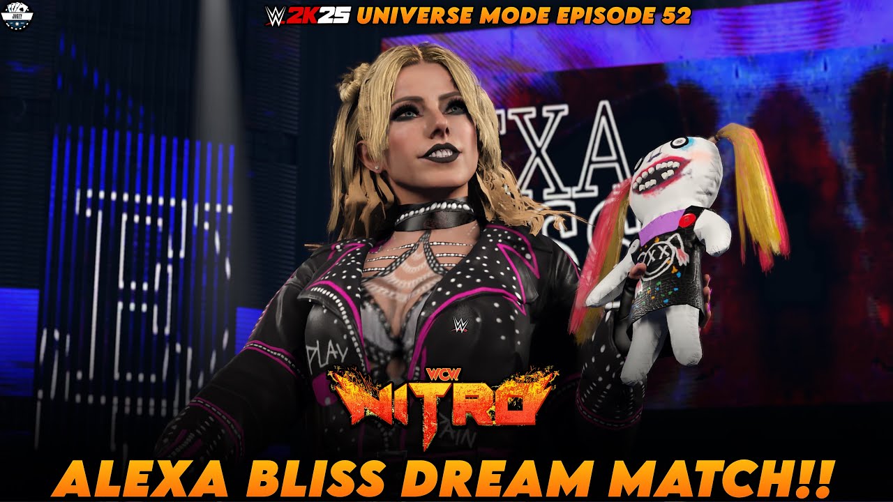 WWE 2K25 UNIVERSE MODE EPISODE 52 | WCW NITRO | ALEXA BLISS DREAM MATCH!!