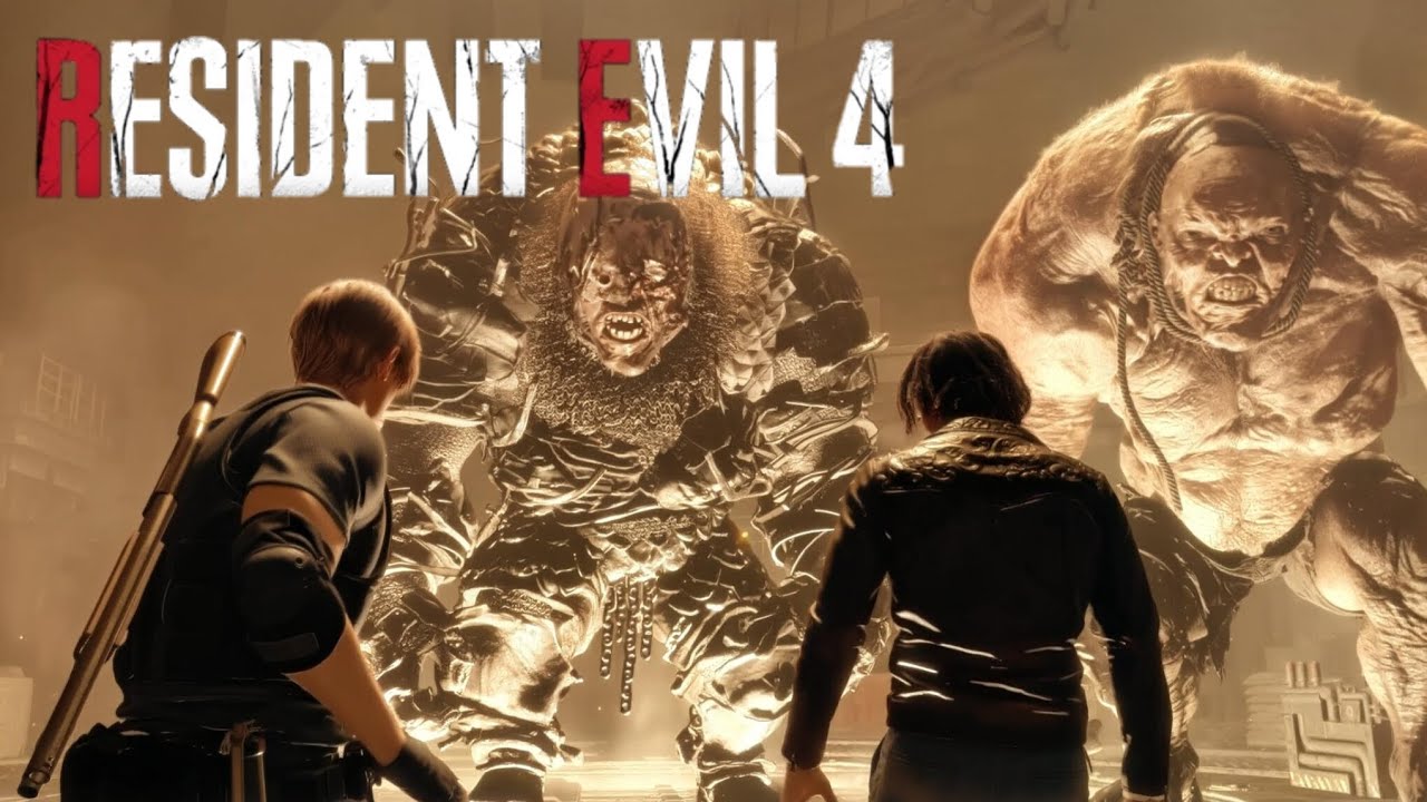 Fighting two Giants with Luis in Resident Evil 4
