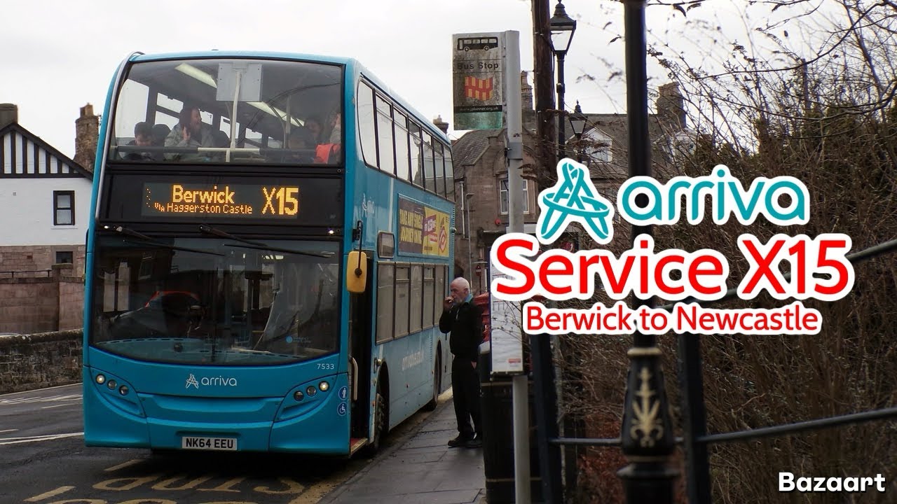 Arriva Northumbria Service X15 Berwick to Newcastle • E400 7533 NK64EEU 