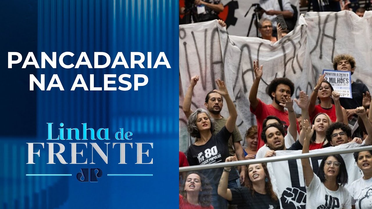 Sessão sobre privatização da Sabesp tem confusão, agressões e proposta aprovada | LINHA DE FRENTE
