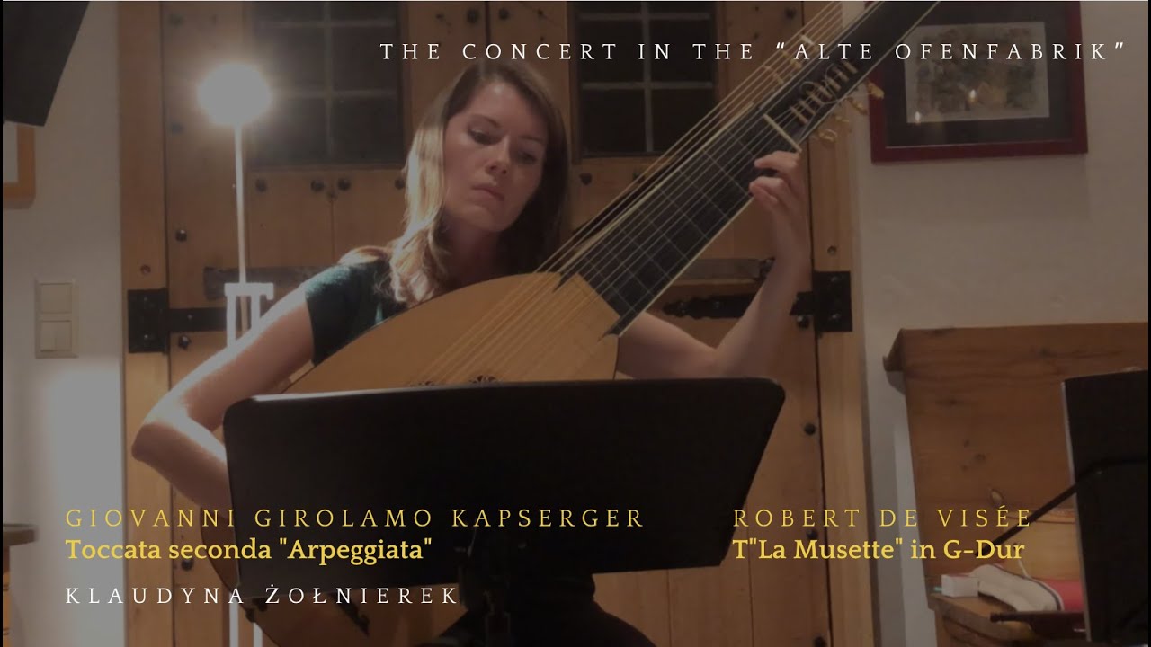 Klaudyna Żołnierek spielt Kapsberger und de Visée (solo Theorbe) | Alte Ofenfabrik 8.9.2023
