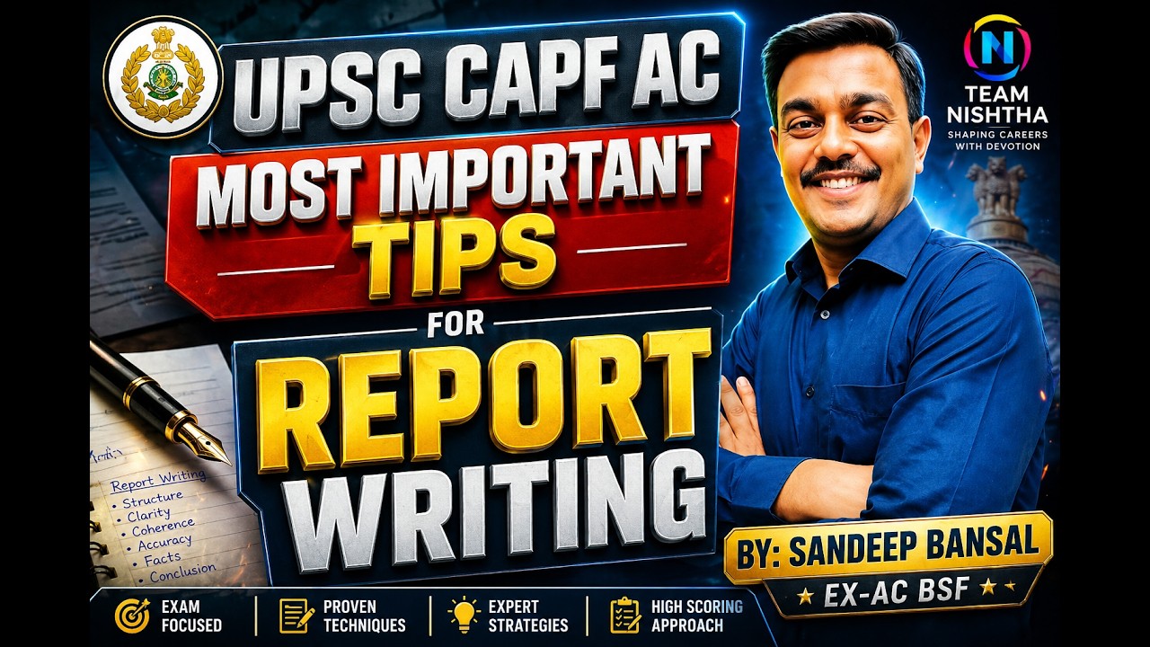 CAPF AC Exam Report Writing: Paper-2 | Important Tips | Proper Format | Time Management | #capf2025