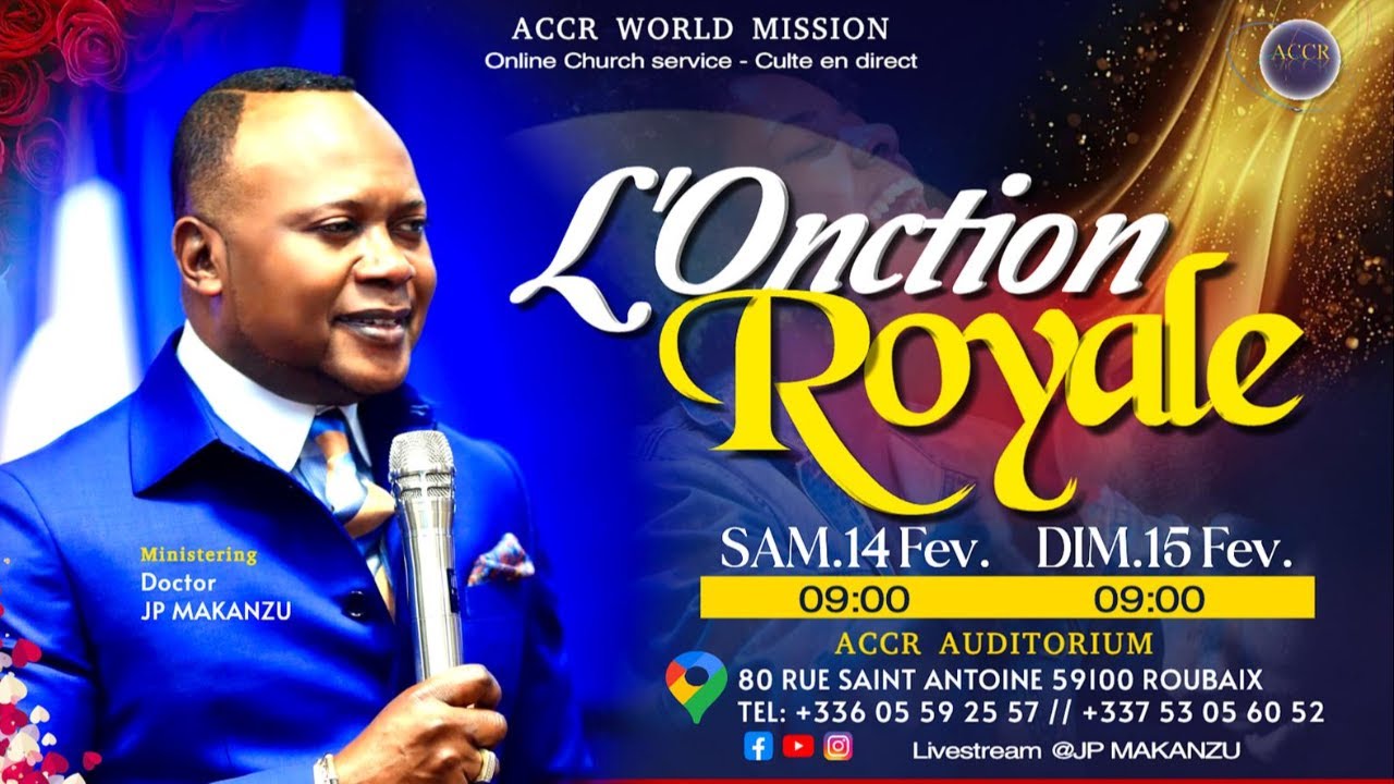 L'ONCTION ROYALE I DIMANCHE 15 FÉVRIER 2026 I ÉVANGÉLISTE JP MAKANZU