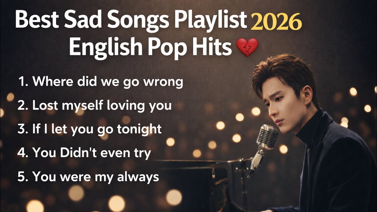 Best Sad Songs Playlist 2026 💔 English Pop Hits | Emotional & Heartbreak Vibes