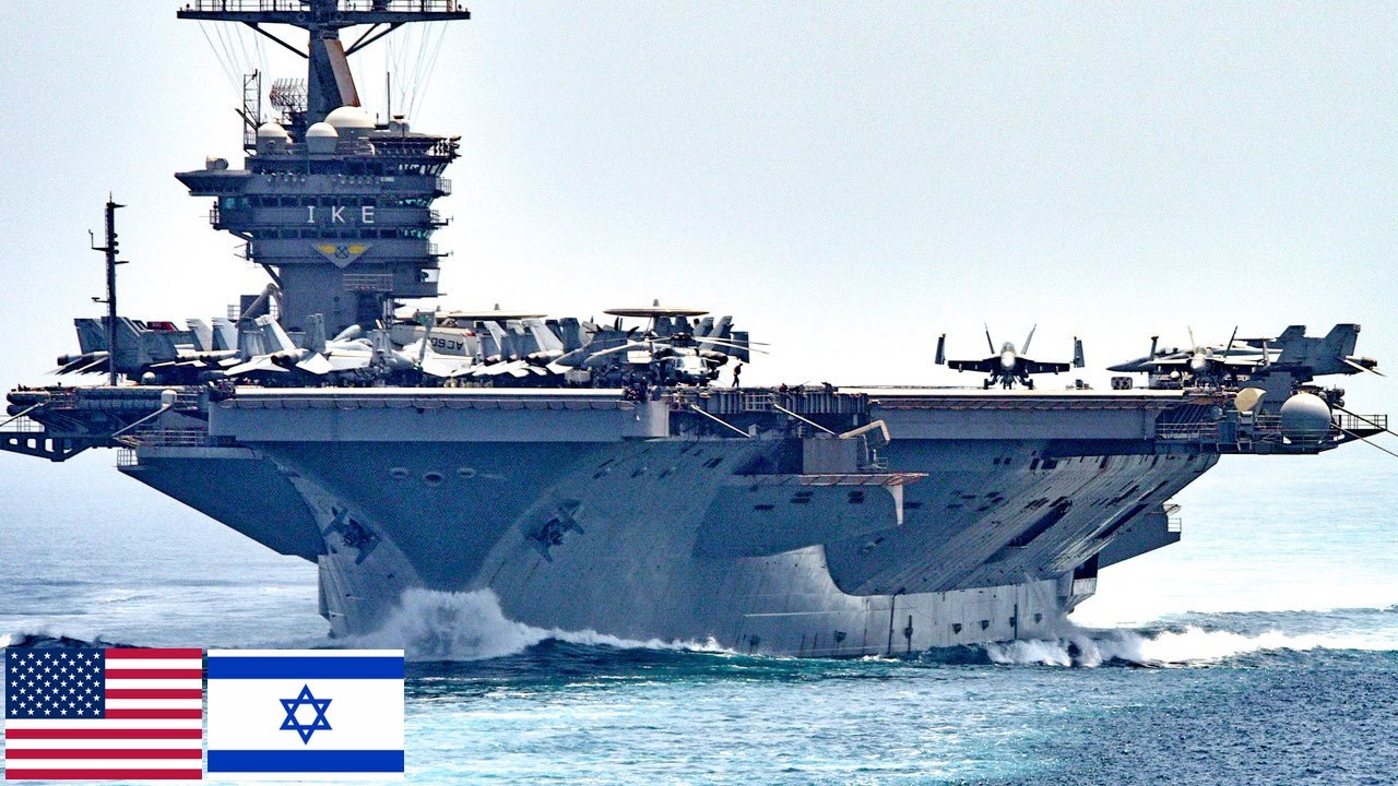 ВМС США, Израиль. Авианосец USS Dwight D. Eisenhower (CVN-69) Готов к бою.
