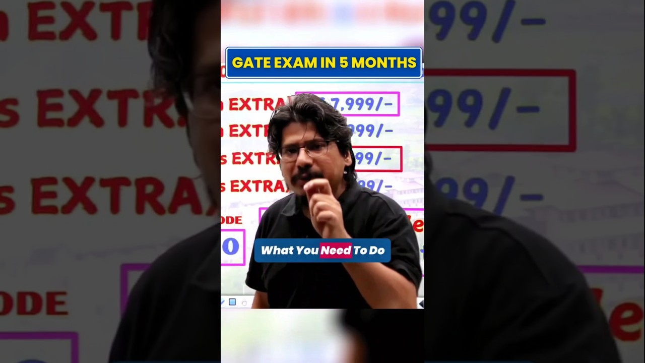 GATE 2026: 5 Months = Success! 🔥 Complete Strategy to Crack in Time  #gate2026 #negi10  #gateexam