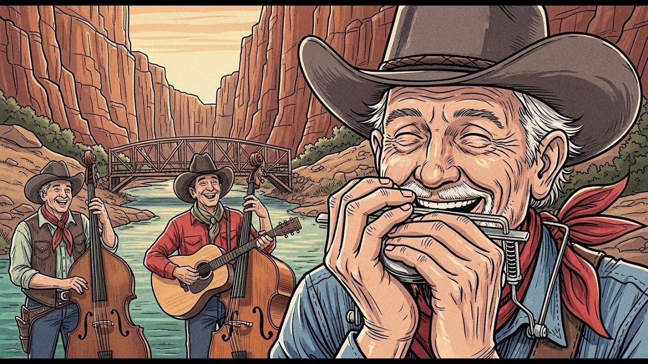 Western Blues Harmonica Jam – Desert Blues with Acoustic Guitar and Upright Bass