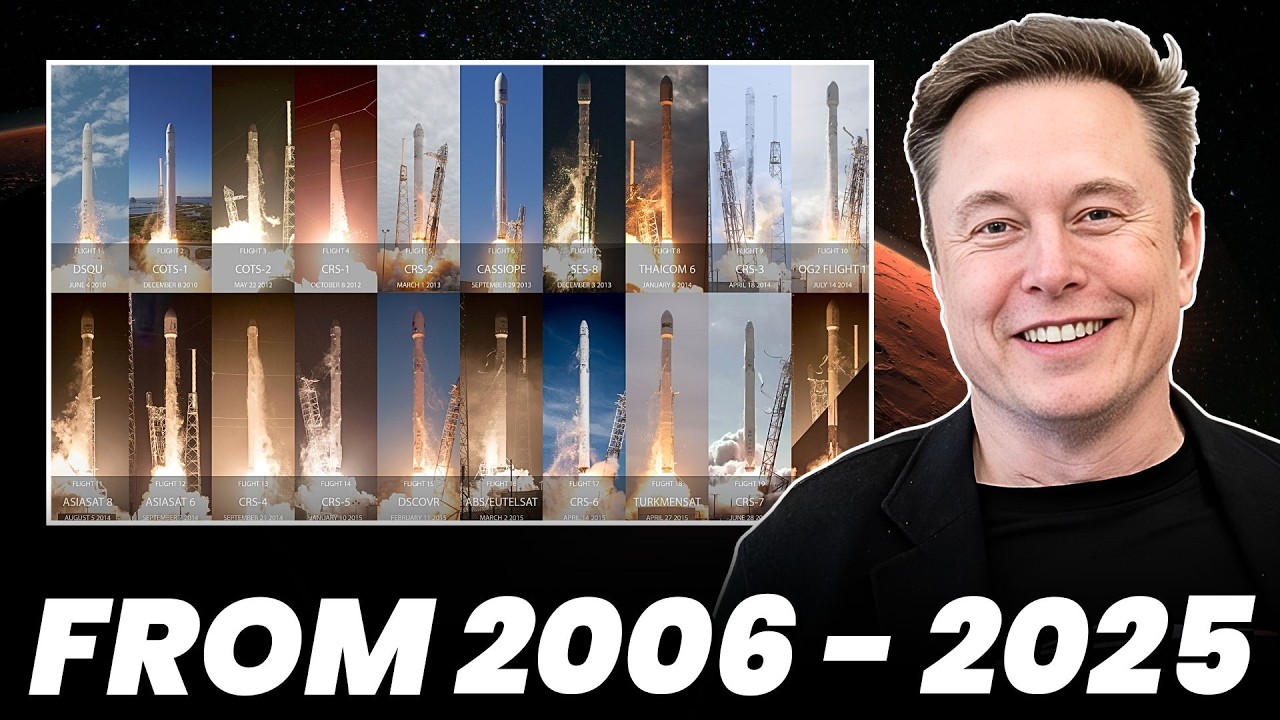 График запусков SpaceX: 2006–2025 годы