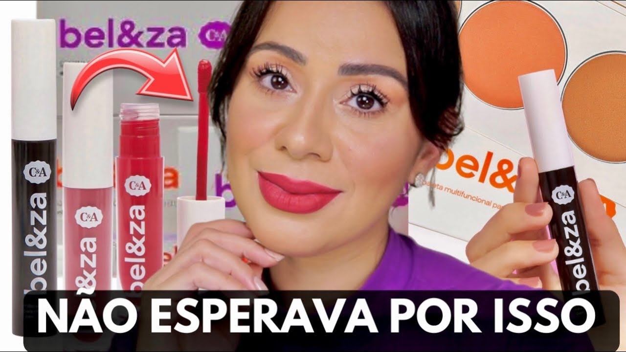 TESTEI a LINHA DE MAKE Da C&A | O que valeu a compra ?