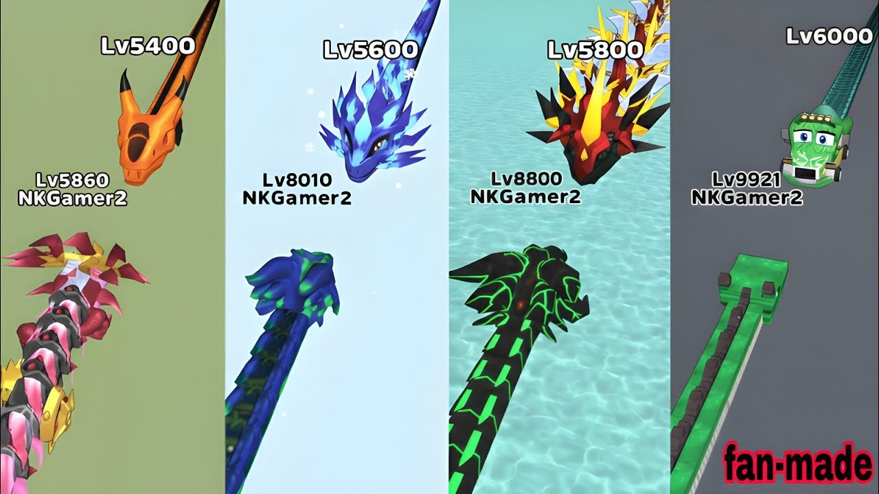 Snake Clash.io.🐍 INSANE Boss Battles | Level 5400–6000 | 999% Max Snake Power 🔥