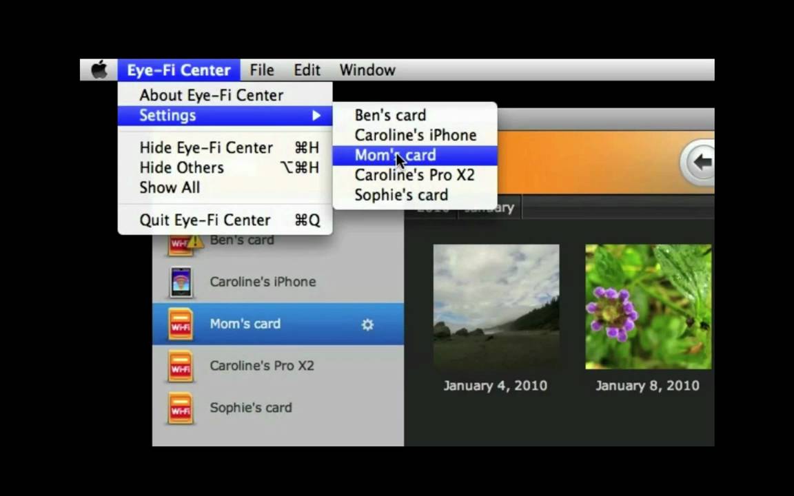 How-To: Adjusting Your Settings in Eye-Fi Center