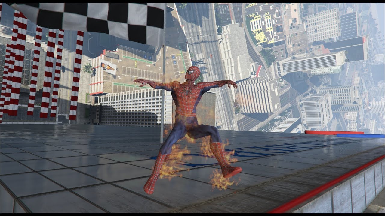 GTA 5 - Ragdolls And Crazy Falls N44 - SpiderMan