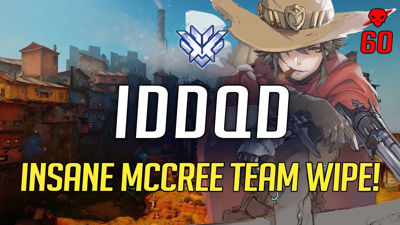 SF iddqd - INSANE MCCREE TEAM WIPE! [60 kills on Junkertown]