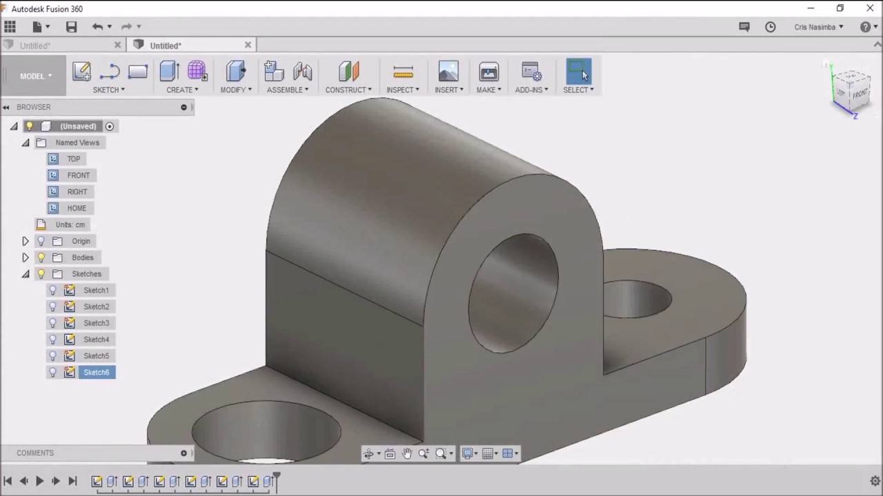 FUSION 360 CONCEPTOS BÁSICOS: MODIFICAR ELEMENTOS