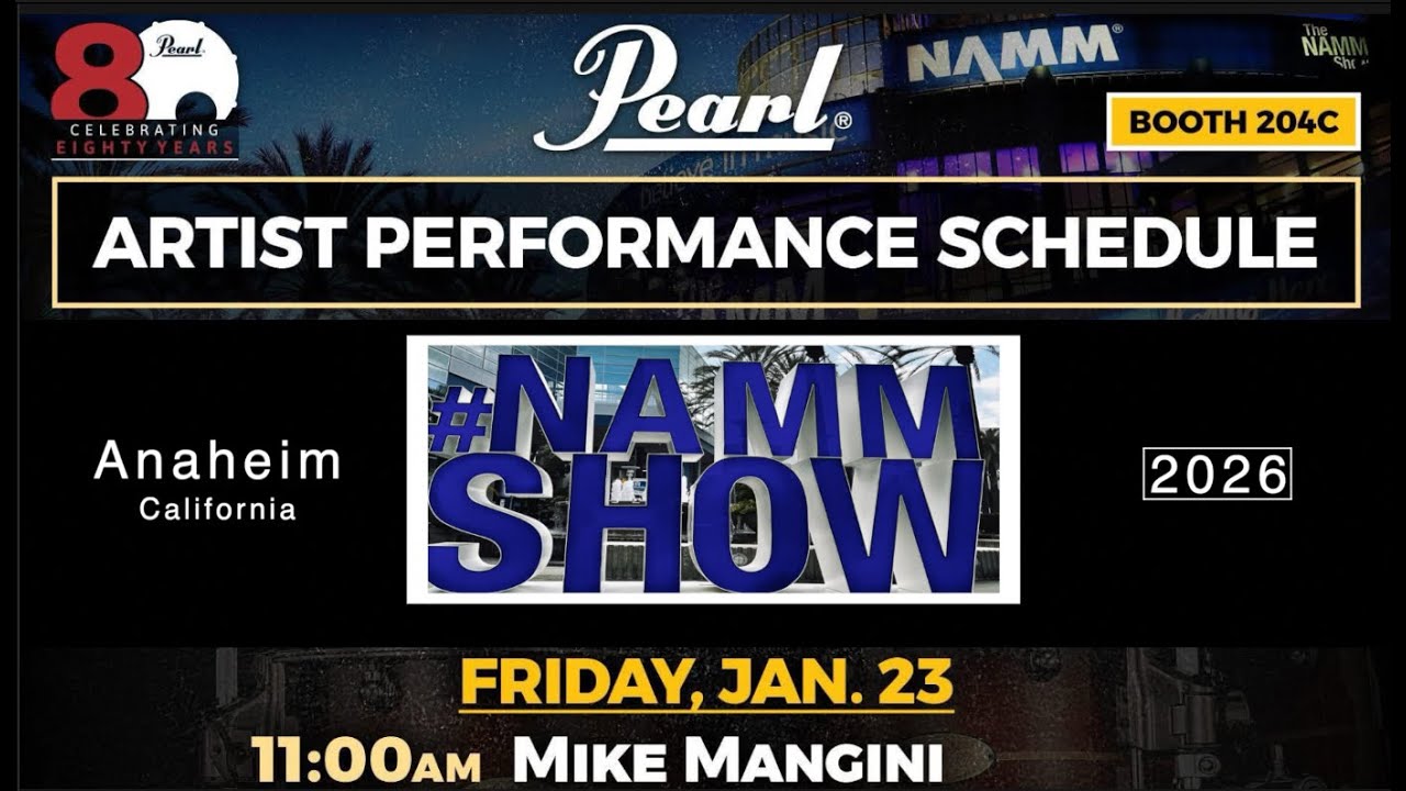 Mike Mangini NAMM 2026