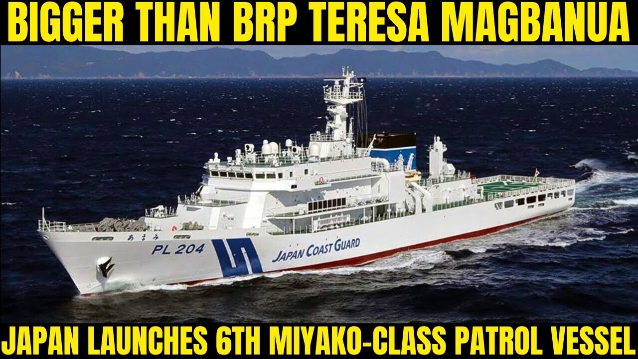 Bigger than BRP Teresa Magbanua: Japan Launches 6th Miyako-Class Patrol Vessel
