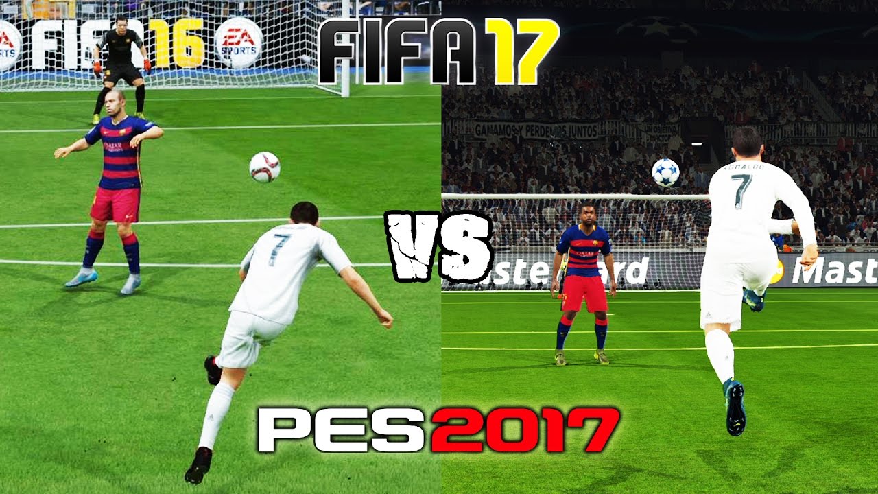 FIFA 17 vs. PES 17: Long Shots, Finesse Shots, Lobs