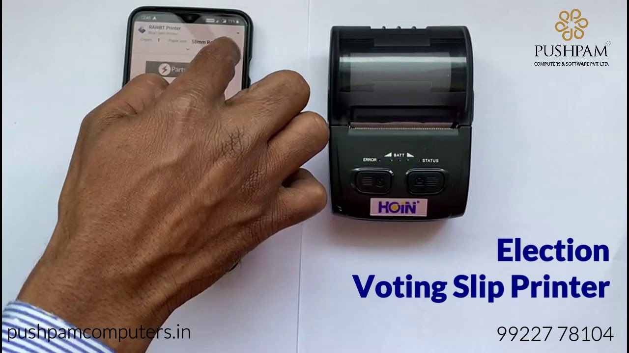 Election Voter Slip Printer