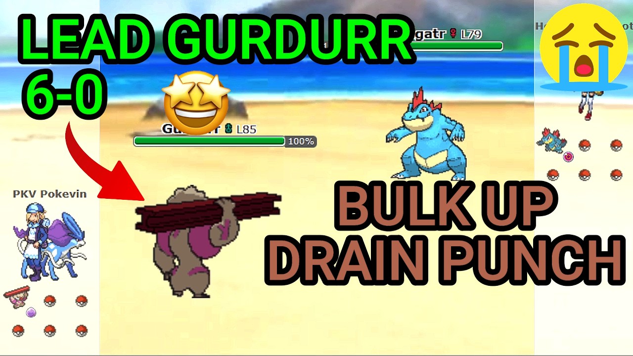 The Lead Gurdurr 6-0! (Pokemon Showdown Random Battles) (High Ladder)