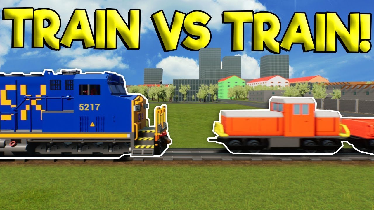 THE BIGGEST LEGO TRAIN CRASHES IN LEGO CITY! - Brick Rigs Gameplay - Lego Train Simulator Crashes