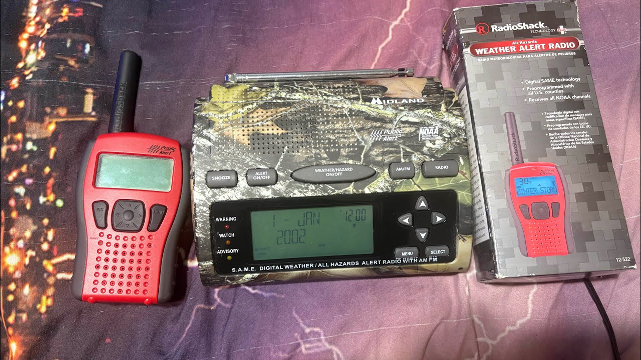 Double Weather Radio Unboxing! Midland WR301 and RadioShack 12-522! (Joined by friends)