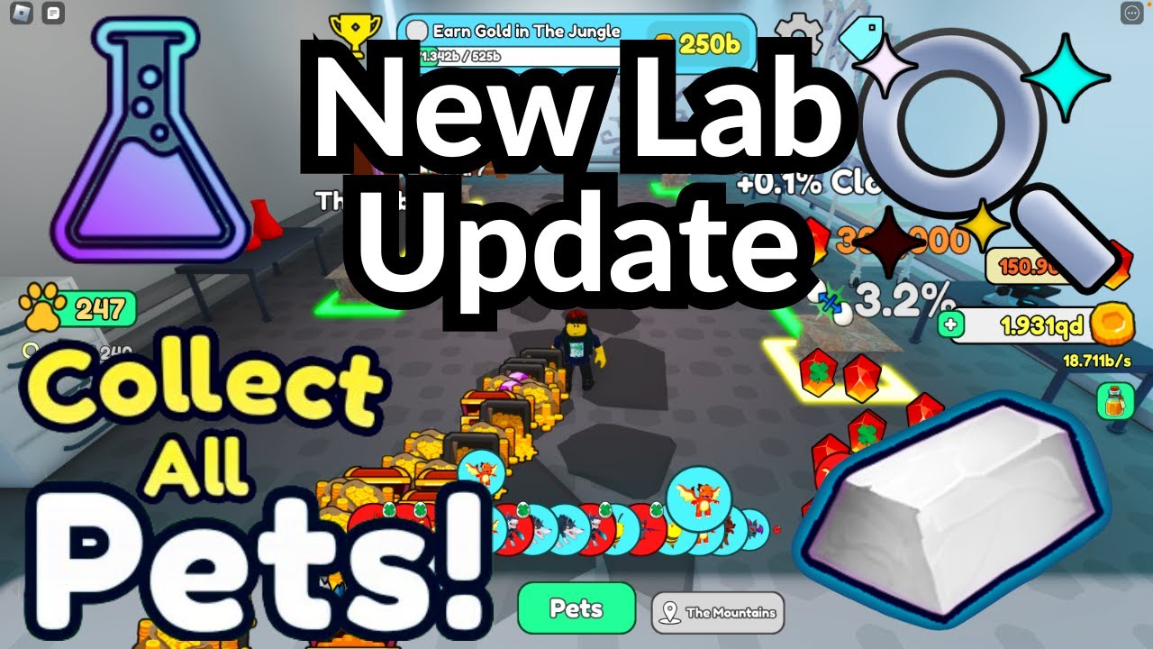 Roblox Collect All Pets | The New Lab Update